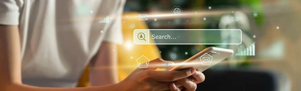FAQs About Hiring A Digital Marketing Agency 5 Photo woman hand using smartphone and press screen to search browsing on the internet online