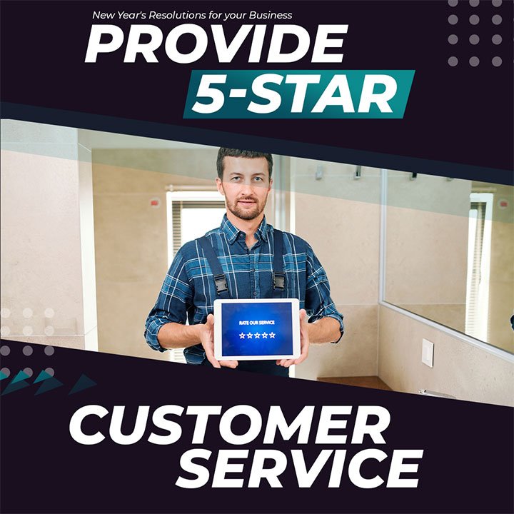 Provide 5 Stars Customer Service