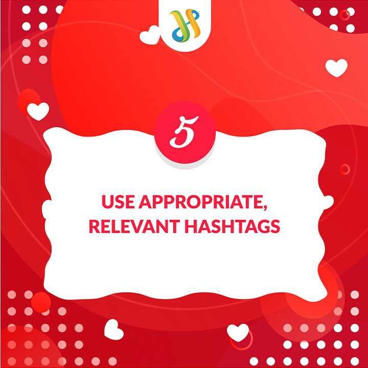 7 Valentine's Day Digital Marketing Ideas For Small Businesses 6 Use Appropriate Relevant Hashtags